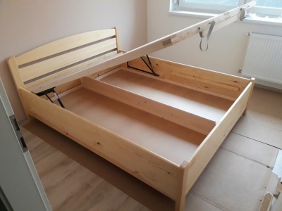 Zaf�r magas�tott (+10 cm) felnyithat� francia�gy, 3-f�le m�retben, 140,160,180x200 cm - Most 40 % kedvezm�nnyel!- most aj�nd�k memory kisp�rn�val!