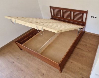 Gy�m�nt + 10 cm magas�tott francia�gy - felnyithat�! - 140x200, 160x200 �s 180x200 cm - b�kk (kem�nyfa) kivitelben - nagy teherb�r�s�, massz�v! - di� sz�nben p�colva - most 50 % kedvezm�nnyel!- aj�nd�k memory kisp�rn�val!