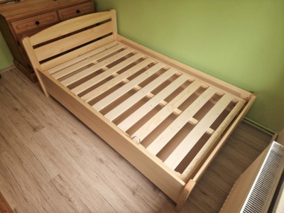 Zaf�r 120x200 cm MAGAS�TOTT (+ 10 cm) oldalr�l felnyithat� Mini Francia�gy - nagy teherb�r�s�, massz�v! -   selyemf�ny� lakkoz�ssal - Most 30 % kedvezm�nnyel!