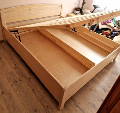 Fanni + 10 cm magas�tott, felnyithat� Francia�gy - nagy teherb�r�s�, massz�v!  - 140x200, 160x200, 180x200 cm-es m�retben, vil�gos b�kk sz�nben - Most 50 % kedvezm�nnyel!- aj�nd�k memory kisp�rn�val!